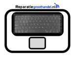 Topcase-zilver-incl.-toetsenbord-+-Touch-Bar-US-A1707