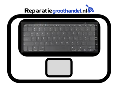 Topcase zilver incl. toetsenbord UK/NL - A2338