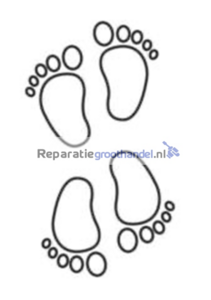 Rubberen voetjes 4 stuks / A2442
