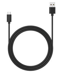 USB C Datakabel (standaard) / 1 meter Zwart