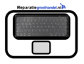 Topcase space gray incl. toetsenbord + touch bar US - A1707